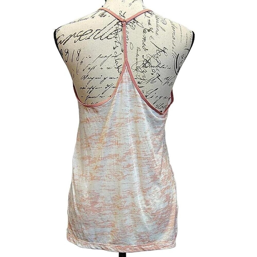 Nike Breath DRI-FIT Womens Athletic Tank Top XS Racerback Peach Pink Gym Workout - Picture 5 of 9